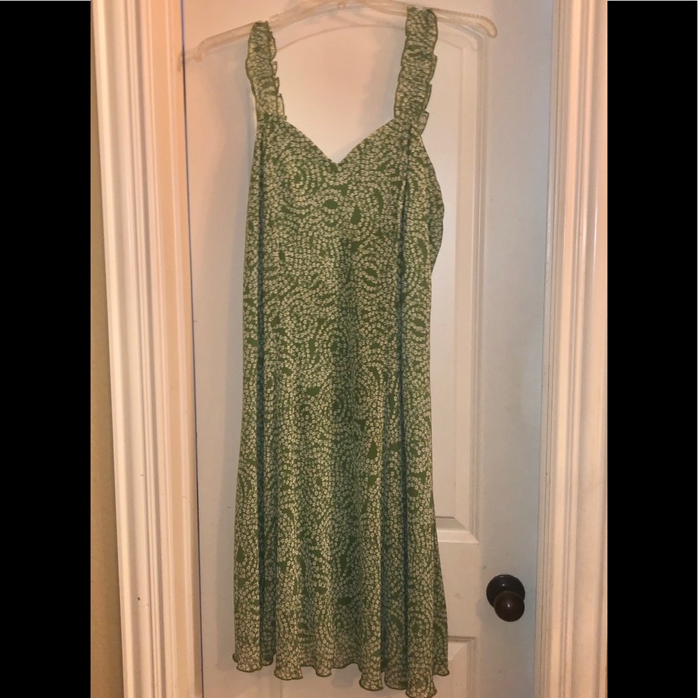 Dress arm Green/White Patterned Sundress